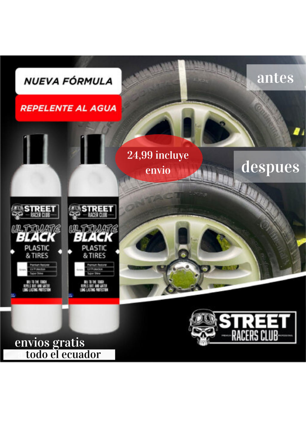 COMBO 2X1 Restauradores de Partes Negras